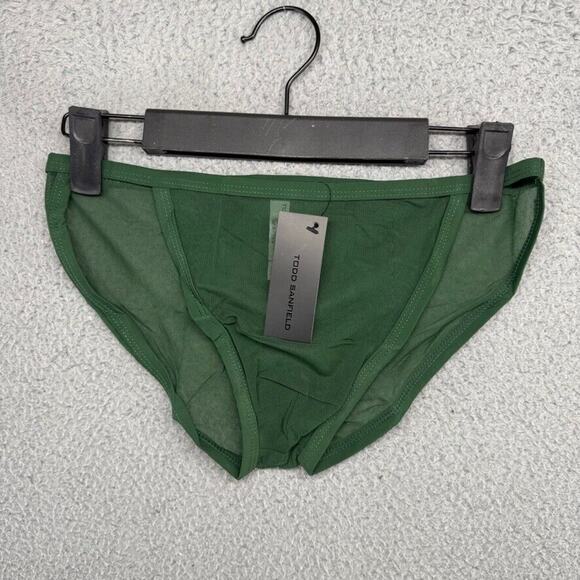 Todd Sanfield Brief Underwear mens Small Pine Green Defiant Endurance Mesh NEW - Picture 1 of 7